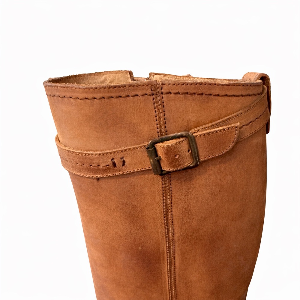 EUC Frye Veronica Slouch Leather Camel/Tan Tall Boot/Purchased 2008 - Picture 4 of 6